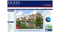 Desktop Screenshot of dukeslettings.co.uk