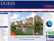 Tablet Screenshot of dukeslettings.co.uk